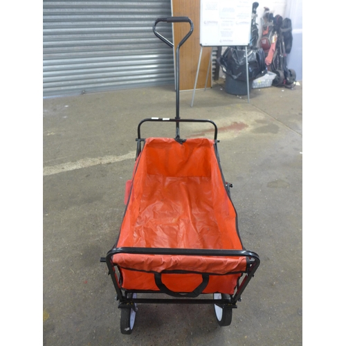 2299 - A 4 wheeled pull along trolley/cart