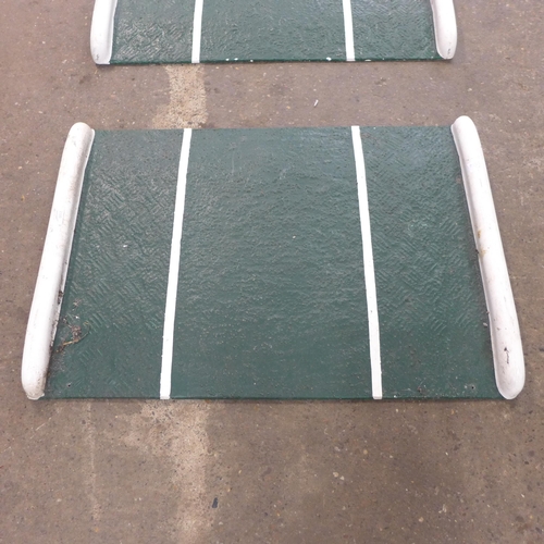 2300 - Two fibreglass pet ramps