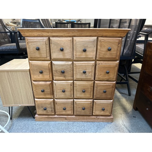 1621 - A hardwood 16 drawer chest