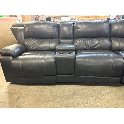 1545 - A Dunhill grey leather power reclining sofa, original RRP £1833.31 + VAT (4186-28) * This lot is sub... 