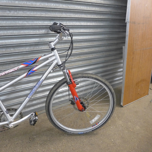 2217 - An aluminium vertical tandem - good quality tyres  (police repossession)