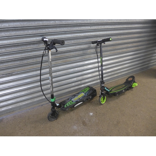 2223 - Two electric scooters with batteries - no chargers  (police repossession)