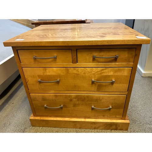 1638 - A Next birch four drawer lamp table