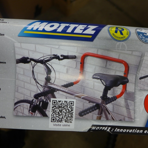 2356 - Two Motez double bicycle wall mounts (unused)