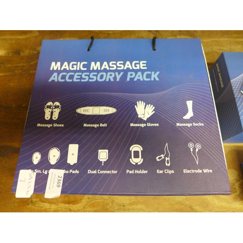 2369 - A Magic Massage Ultra TJC massage belt and a scalp massager