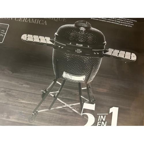 1579 - A Black 24 Kamado Grill - original RRP £666.66 + VAT - damaged