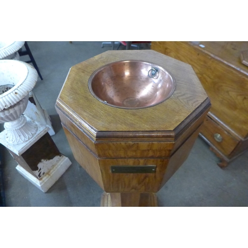 139 - A Gothic Revival oak church font