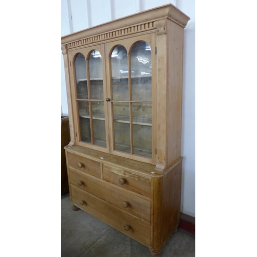 144 - A Victorian style pine kitchen dresser