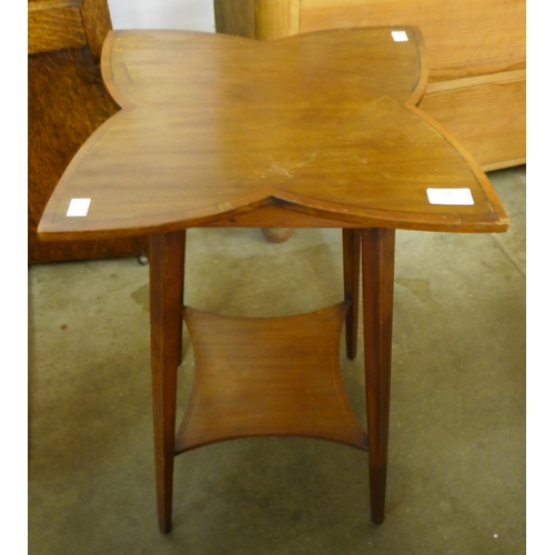 146 - An Edward VII inlaid mahogany occasional table