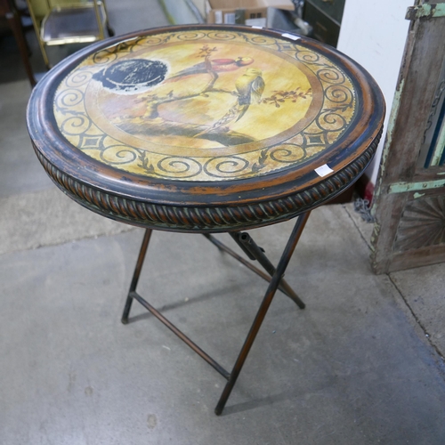 293 - A French folding metal garden table