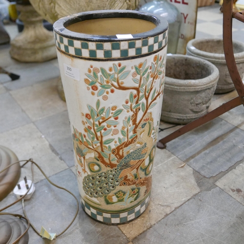 300 - A Chinese porcelain stickstand