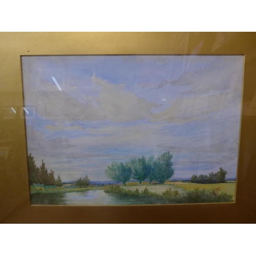 360 - D. Watson, rural landscape, watercolour, dated 1926, framed