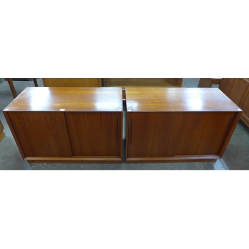 38 - A pair of Danish Chr. Linneberg teak cupboards