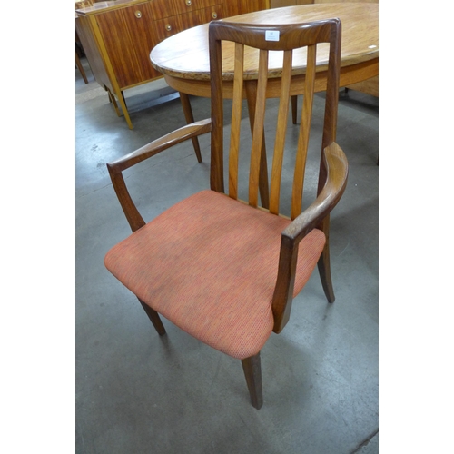 68 - A set of six G-Plan Fresco teak dining chairs