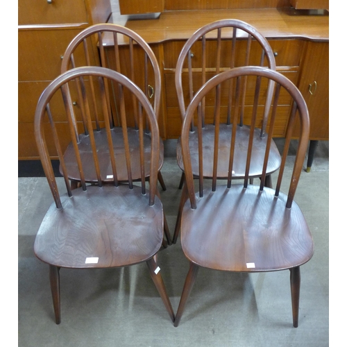 73 - A set of four Ercol Golden Dawn elm and beech Windsor chairs