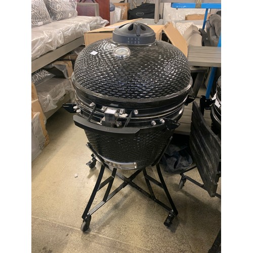 1617 - 24  Kamado Grill Black, original RRP £666.66 + VAT (4170-2) - damaged*This lot is subject to VAT