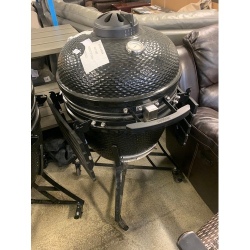 1618 - 24  Kamado Grill Black , original RRP £666.66 + VAT (4170-3) - damaged *This lot is subject to VAT