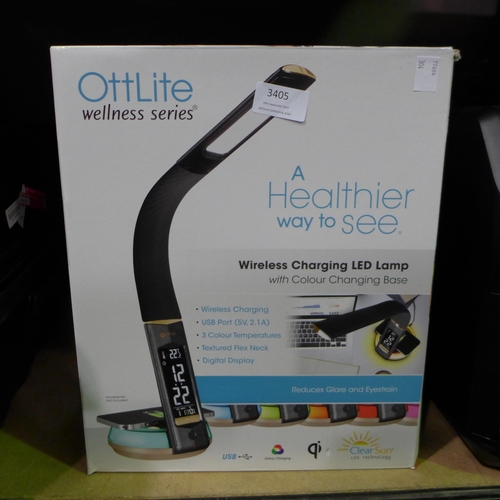 3405 - Ottlite Colour Changing LED Desk Lamp (304-150) * This lot is subject to VAT