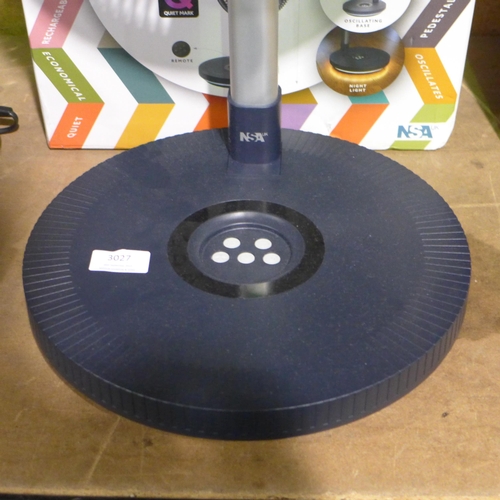 3027 - NSA Fold Away Fan - No Remote (304-802)  * This lot is subject to vat