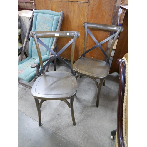 204 - A pair of beech bentwood chairs