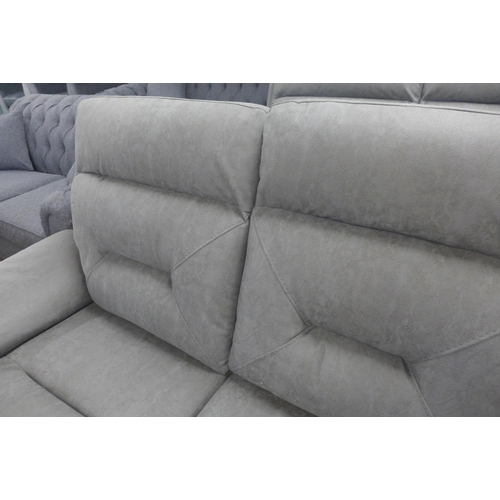 1422 - A Justin grey 3 Seater power recliner sofa, original RRP £999.98 + VAT (4185-27) *This lot is subjec... 