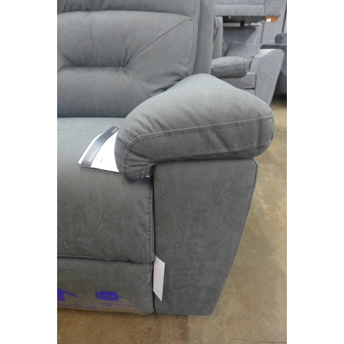 1422 - A Justin grey 3 Seater power recliner sofa, original RRP £999.98 + VAT (4185-27) *This lot is subjec... 