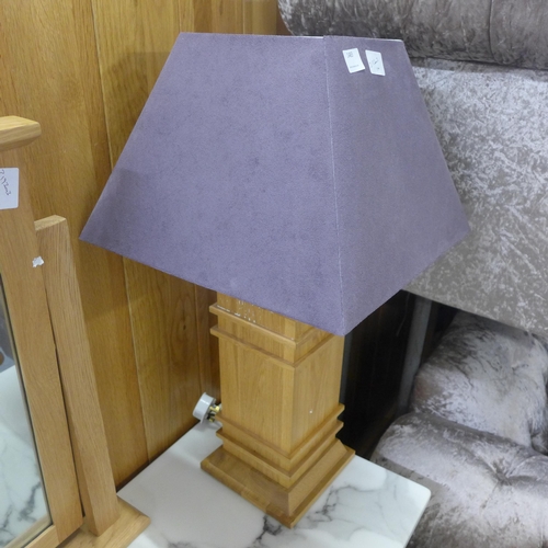 1483 - An oak based table lamp