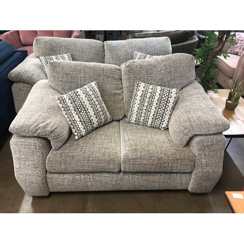 1536 - Two grey fleck Whisper three seater amd two seater sofas