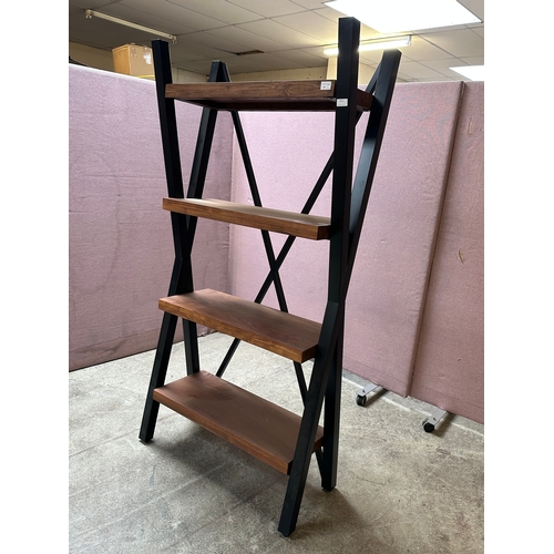 1511 - A rustic X-frame shelving unit  * This lot is subject to VAT