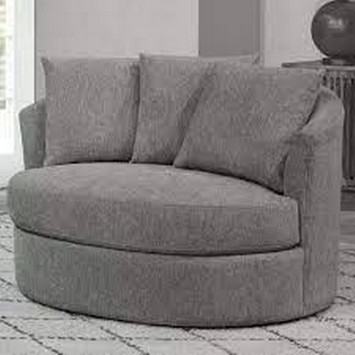 1578A - A light grey Fabric swivel chair, original RRP £441.66 + VAT (4185-13) *This lot is subject to VAT