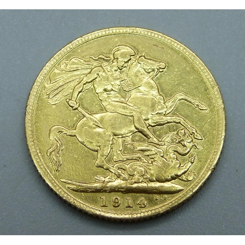 1016 - A 1914 gold full-sovereign