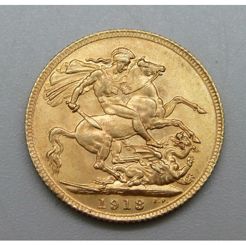 1025 - A 1913 gold full-sovereign