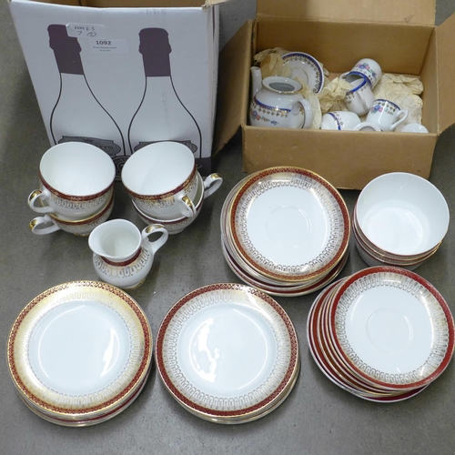 1092 - A Royal Grafton Majestic tea set and a circa 1910 doll's tea set **PLEASE NOTE THIS LOT IS NOT ELIGI... 