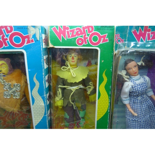 610 - Six Mego original Wizard of Oz figures, boxed