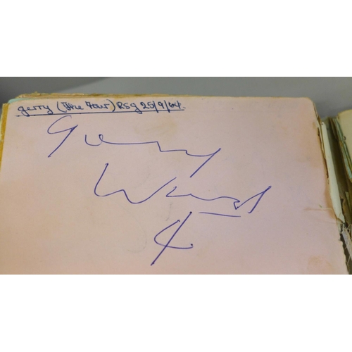 611 - Autograph collection, eight autograph books mainly Pop music including Dusty Springfield