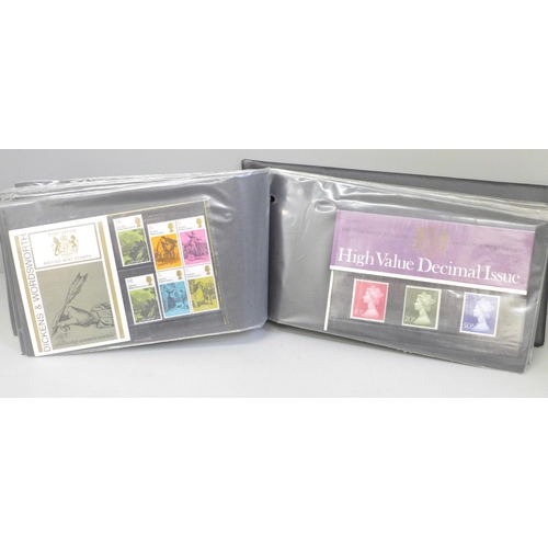 621 - Stamps; GB pre and post decimal presentation packs