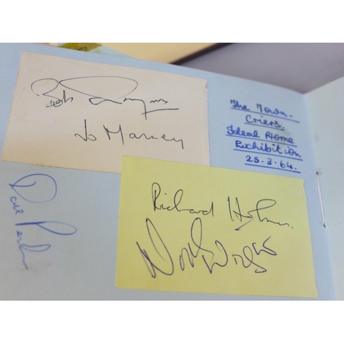 638 - Autograph book collection, mainly 1960s, (8)