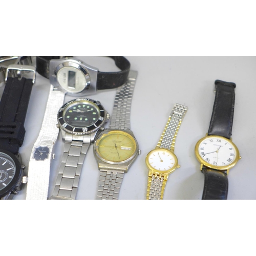 643 - Lady's and gentleman's wristwatches, LCD, Cotton Traders, Kenneth Cole, etc.