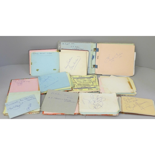 645 - Autograph books, mainly 1960s (7)