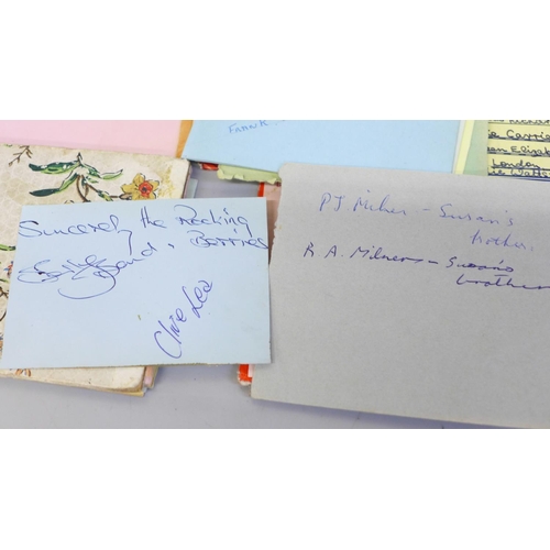 645 - Autograph books, mainly 1960s (7)