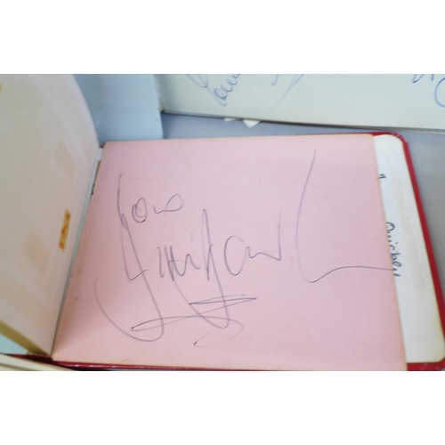 650 - Autograph books, mainly 1960s (5)