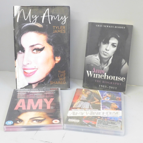 667 - Amy Winehouse; two books and two DVDs