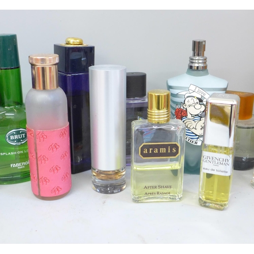 669 - A collection of forty-five perfumes and after shaves