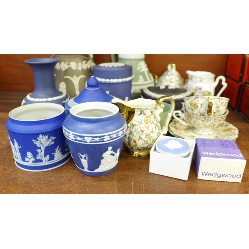 671 - A collection of Wedgwood Jasperware and German teaware  **PLEASE NOTE THIS LOT IS NOT ELIGIBLE FOR P... 