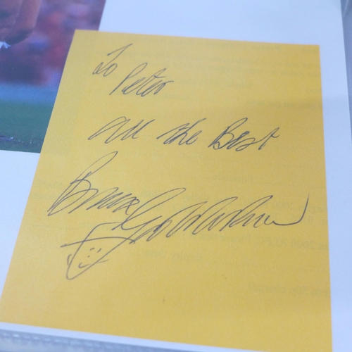 675 - Liverpool Football Club signatures, 1980's, Kenny Dalglish, Graeme Souness, Emlyn Hughes, Ian Rush, ... 