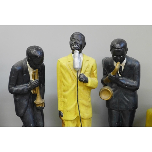 685 - A set of six composite Jazz band figures