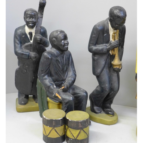 685 - A set of six composite Jazz band figures