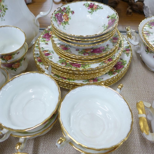 700E - Royal Albert Old Country Roses tea and dinnerware plus telephone and Royal Albert Autumn Roses patte... 