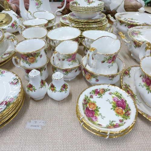 700E - Royal Albert Old Country Roses tea and dinnerware plus telephone and Royal Albert Autumn Roses patte... 