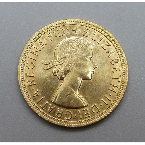 1018 - A 1965 gold full-sovereign